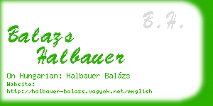 balazs halbauer business card